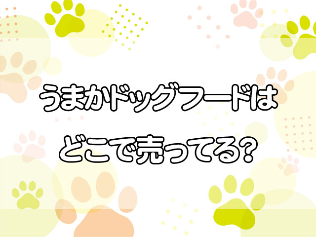 うまかドッグフードは、どこで売ってるの？通販・店舗・価格を徹底比較！